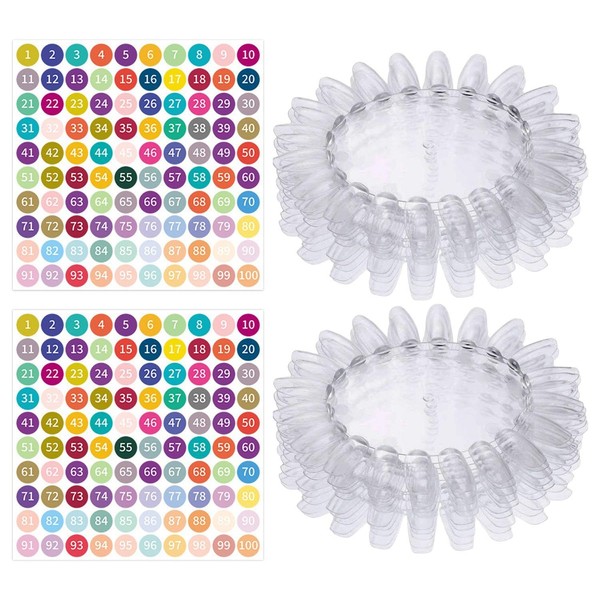 20 Sample Nail Sheets And 2 Colored Digital Stickers, Nail