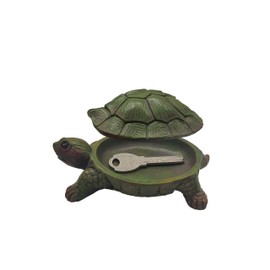 mozhixue Turtle Jewelry Box Trinket Turtle Gifts for Women- Unique Mini Ring Earrings Jewelry Organizer- Vintage Bejeweled Storage- Figurine Collectible Keepsake Home Decor,L (L)