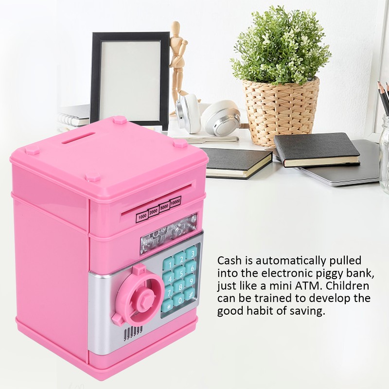 Piggy Bank Mini Automatic Coins Saving Box Home Furnishing Article