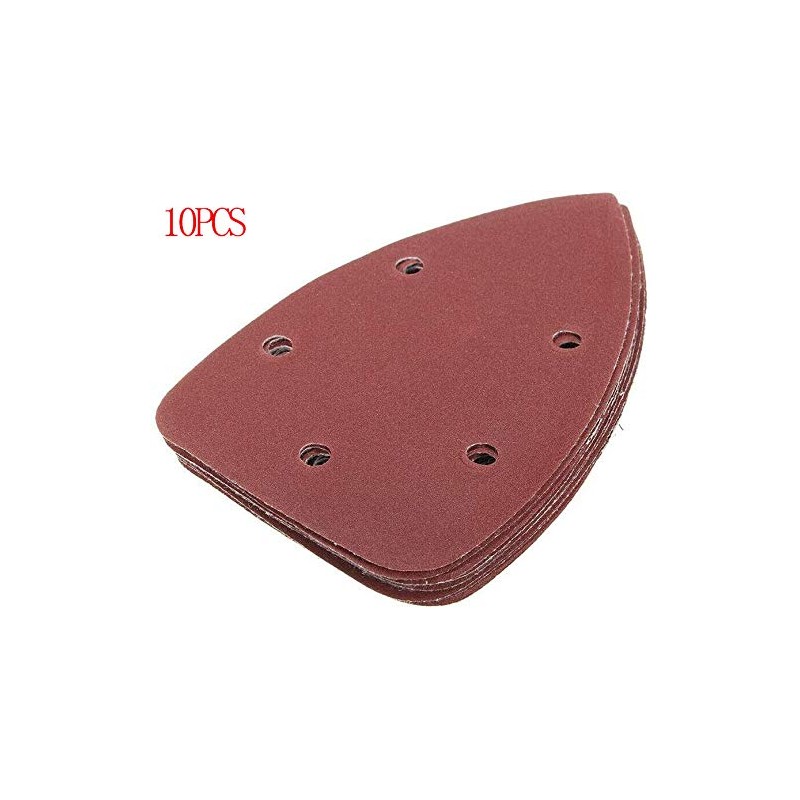 10pcs Mouse Sander Pads Sanding Sheets 150 Grits 5 Holes