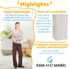SAM AND MABEL Toy Storage Organizer with Play Mat for