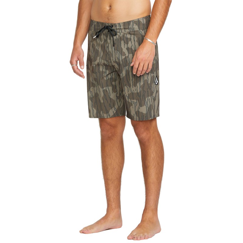 Volcom Men's Mod Tech 20" Boardshort Board Shorts, Brindle, 36