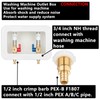 (1 Pack) Lidertik Washing Machine Outlet Box PEX-B with Hammer