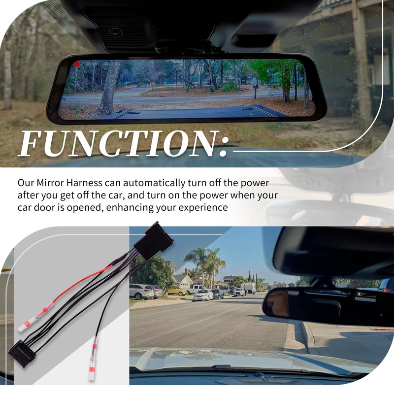 XYgdhqpt 12V Outputs Mirror Harness Compatible with 2022 2023 2024
