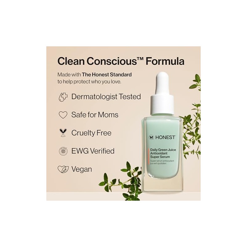 Daily Green Juice Antioxidant Super Serum by Honest for Unisex