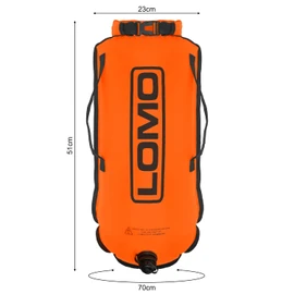 Lomo Drybag Swimming Tow Float - Orange
