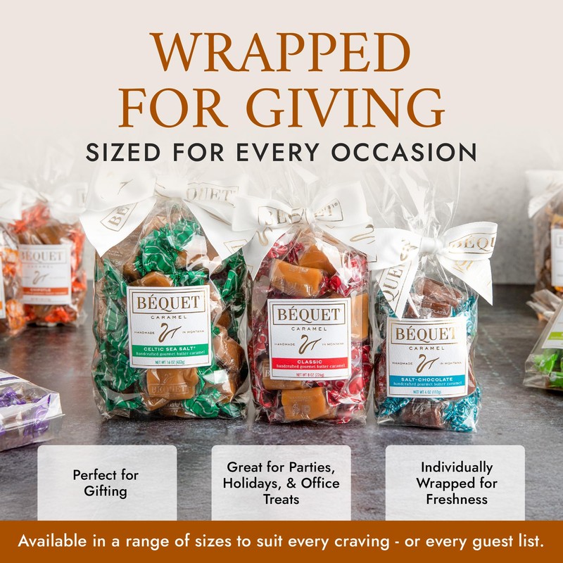 Béquet Caramel - Classic - Caramel Candy Individually Wrapped -