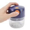 Garlic Chopper Electric Portable Blue 3 Blade Design 250mg Capacity