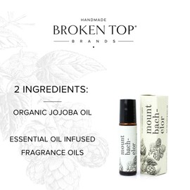 BROKEN TOP - Roll On Perfume | Essential Oil Perfume | Jojoba & Essential Oil Eau de Parfum | Natural, Vegan (Mount Bachelor)