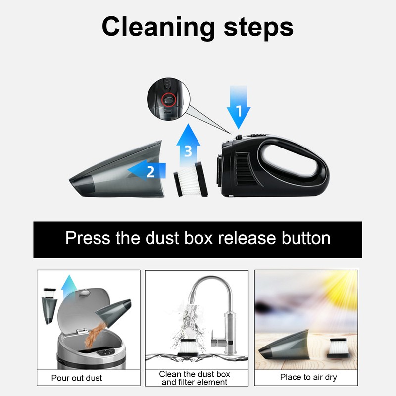 Handheld Vacuum Cleaner High Power Powerful Suction Dual Use Electric