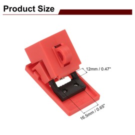 sourcing map Circuit Breaker Lockout Clamp-on Industrial Grade Miniature Loto Device Breaker Switch for Electrical Single Pole Breaker Lockout