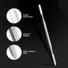 Nivico Tools Spatula Metal Nail Pusher & Cuticle Pusher Tool