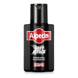 Shampoo Alpecin Grey Attack 200ml Para Hombres Eficaz Tratamiento Anti Canas Y Caída del Cabello Hecho en Alemania