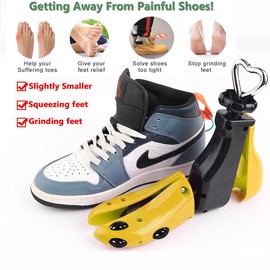 OPATER 1PCS Shoe Stretcher Men Boot Stretcher Adjustable Width and Length Widener Expander Men Wide Feet Shoe Stretcher (Women Size 9-14, Men's 8-13)