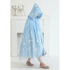 PURFEEL Girls Princess Cape Kids Snowflake Hooded Cloak Play Costume