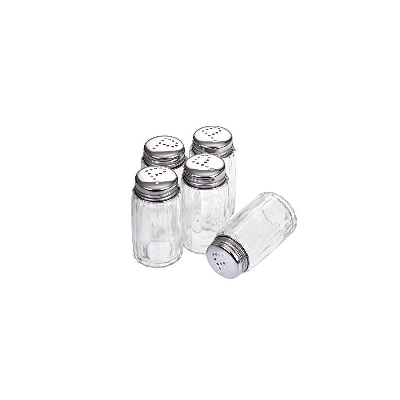 GRÄWE Glass Pepper Shakers - Pack of 5
