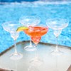 Lily's Home Unbreakable Acrylic Margarita Glasses, Made of Shatterproof Plastic