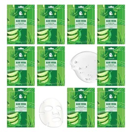 10 Pack Sheet Face Mask Set,Moisturizing Long Lasting Facial Sheet Masks Combo,Hydrating Face Masks for All Skin Types Set04