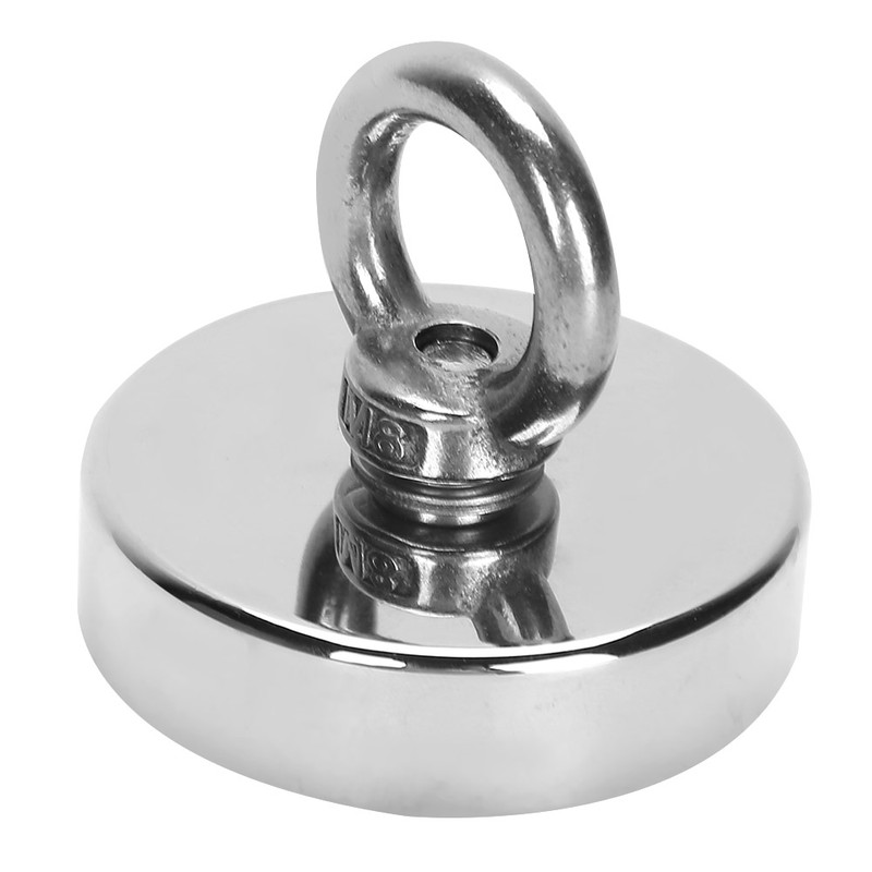 Strong Powerful Round Salvage Fishing Magnet with 20m Rope Kit