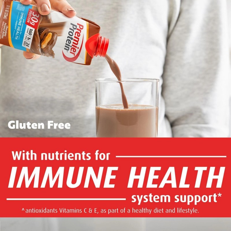 Premier Protein Shake, Chocolate, 30g Protein, 11 fl oz, 12