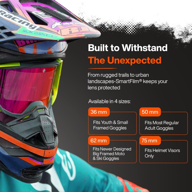 Armor Vision 62mm Smart Film Goggle Lens Cover Protector -