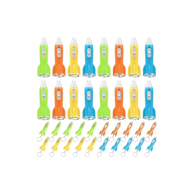 Llavero de Mini Linterna LED de Helicóptero y Cohete -