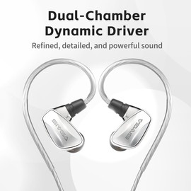 SIVGA SM100 Wired Earbuds with Mic, Zinc Alloy HiFi IEM Headphones