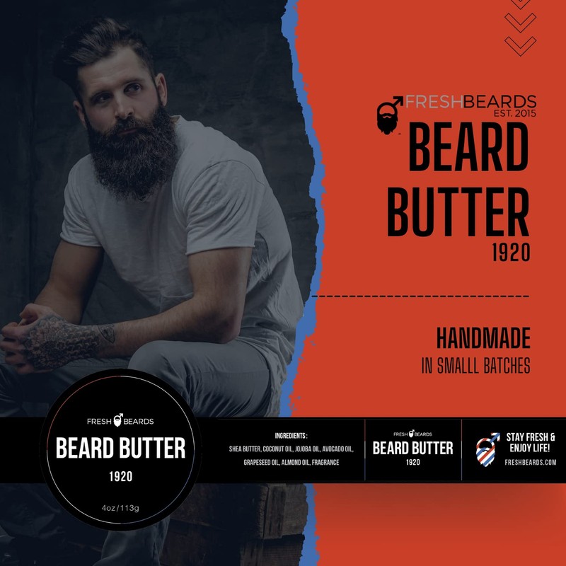 Fresh Beards Black Light Beard Butter - Spice, Wood, and