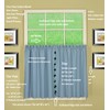 Today's Curtain, Orleans Scallop Curtain, Blue 36" Tier Pair and