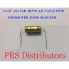 BIPOLAR CAPACITOR 10uF 100V BIPOLAR CAPACITOR BASS BLOCKER SPEAKER TWEETER