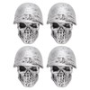 4PCS Tire Valve Caps Skull Style Anti Oxidization Universal for