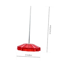 NUOBESTY 2sets Desk Paper Holder Spike Stick Office Bill Holder Plastic Lightweight 2pcs*2