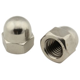 Cap Nuts (High Shape) - M4 - (Pack of 25) - DIN 1587 - Hexagonal Acorn Nuts - Stainless Steel A2 (V2A) - SC1587 | SC-Normteile