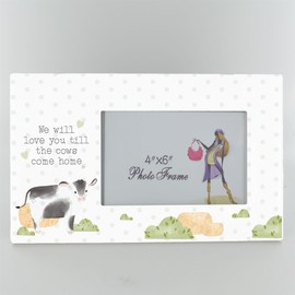 Love You Till Cows Come Home Cow Farm Animal On The Farm Themed Ceramic Picture Frame