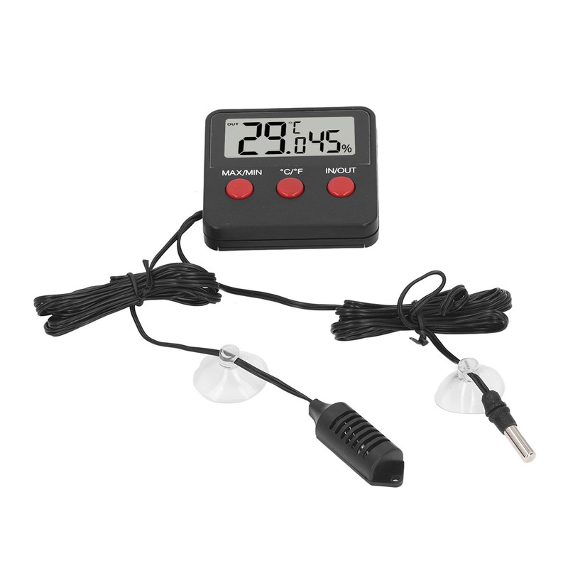 Mini Temperature and Humidity Meter with 2 Probes Digital Hygrometer