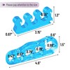 DR. JK- ToePal Gel Toe Separator, 2 Pairs, Dark Blue