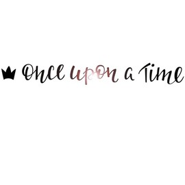 Vinyl Decals Once Upon A Time Fairtale Quotes Stickers Decor Peel and Stick Removable Inspirational Sayings Art Positive Motivational Mirror Words Room Interior z5082