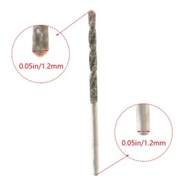 Auniwaig 1.2mm Diamond Twist Drill Bits High Speed Steel HSS for Glass Sea Shells Stone 5 Pcs