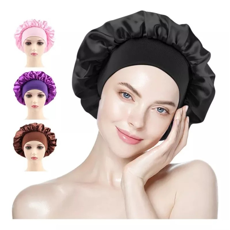 VL Satin Gorro Para Dormir, Gorro De Pelo, Gorro De