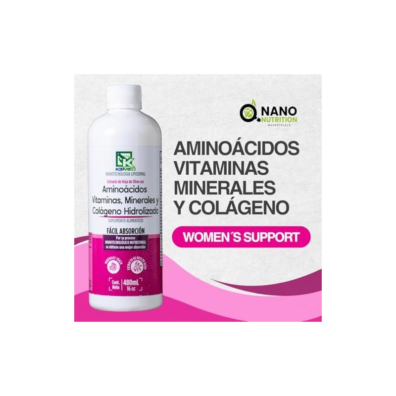 Aminoácidos, Vitaminas, Minerales y Colágeno con Extracto de Hoja de