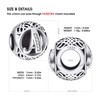 NINGAN 925 Sterling Silver Alphabet Letter Charm Bead Fits European