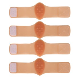 2 Pairs Arch Pad Adhesive Support Silicone Insole Elastic Flat Foot Care SuppliesSkin Color