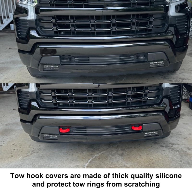 Tow Hook Covers Fit for GMC Sierra 1500 2019-2026
