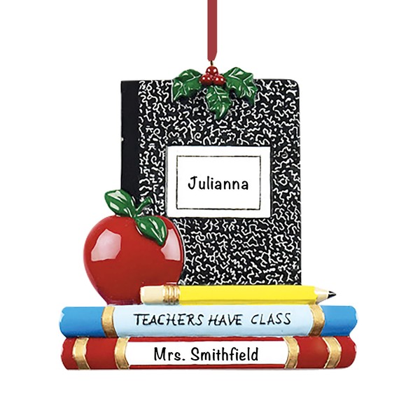 Back to School Personalized Christmas Ornaments 2023 - Fast &