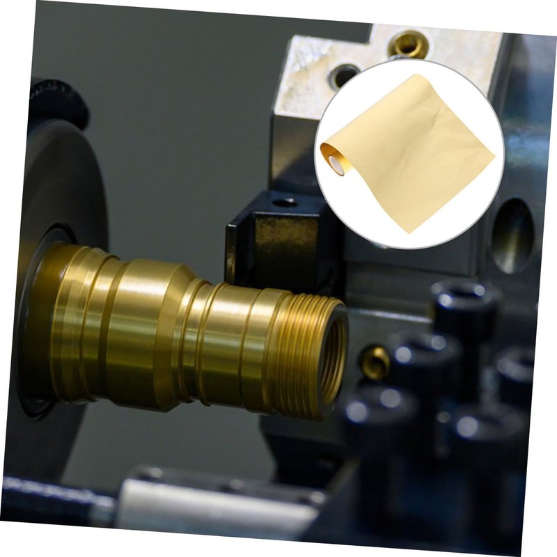 Ciieeo 1 Roll High Hardness Brass Foil Sheet Thick Wide