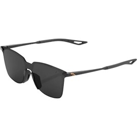 100% Legere Square Sunglasses, Polished Black, One Size