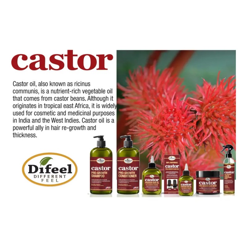 Aceite Capilar Difeel Pro-growth Castor 210 Ml 99% Natural P