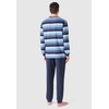 El Búho Nocturno Men's Long Knitted Premium Striped Pyjamas, 90%