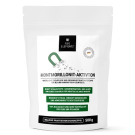 FIVE ELEMENTS Anti-floating algae active clay | natural pond clarification | health support for koi | pH stabilisation | montmorillonite | 0.5 kg