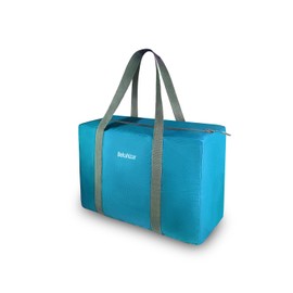 Bekahizar 25L Lightweight Duffle Bag Travel Weekend Duffel for Luggage Gym Sport Camping Storage Shopping-Blue